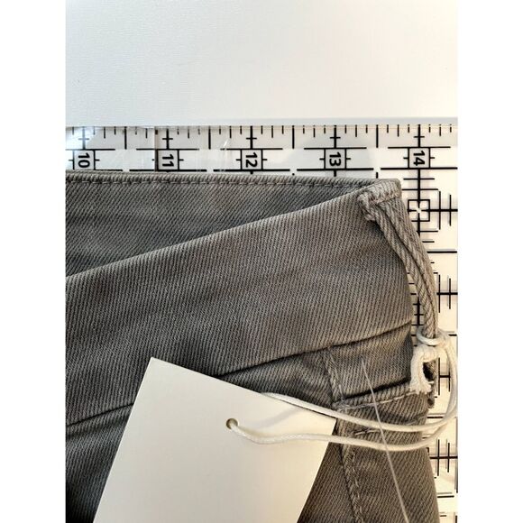 Mother Denim Jeans The Looker Blow Out Graphite Skinny Distressed Gray 25 NWT - Picture 7 of 11